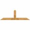 Ekena Millwork Portland Rough Sawn Timber Gable Bracket, Western Red Cedar, 84"W x 28"H x 6"D x 6"F, 8/12 Pitch GBW084X28X0606POR00RWR - alternate 1